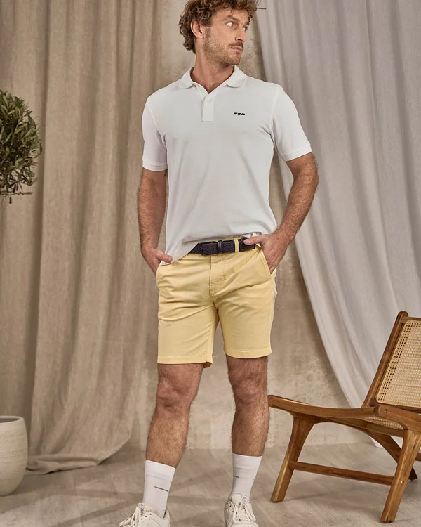 Mise au Green polo collin blanc