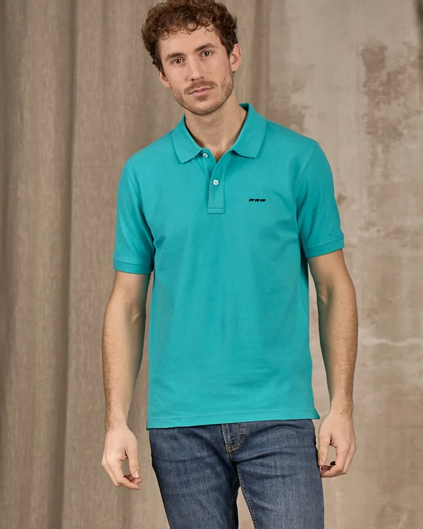 Mise au Green polo collin turquoise